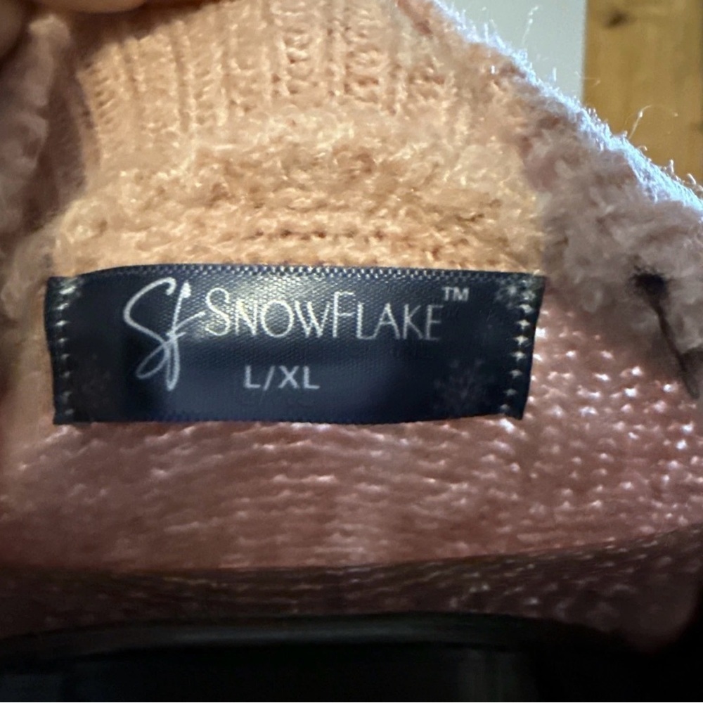 Women’s Boutique Large / XL Pink Teddy Bear Bow Sweater, Pearls, Gems, Bling NWT - Picture 11 of 11
